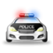 Oncoming Police Car emoji on Samsung